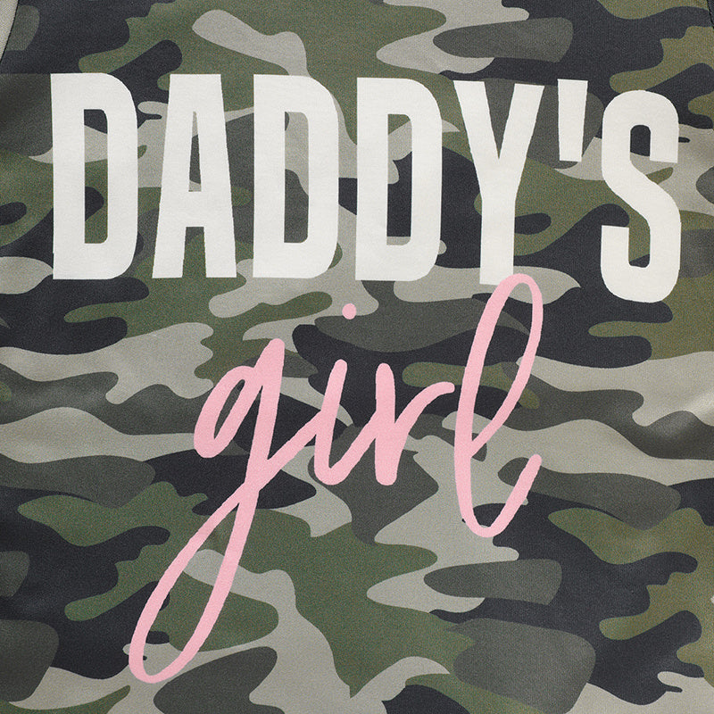 Toddler Girl 'Daddy's Girl' Father's Day Outfit Cute Letter Print Top & Pants Set
